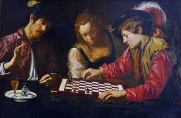 Jugadores de ajedrez, Caravaggesco